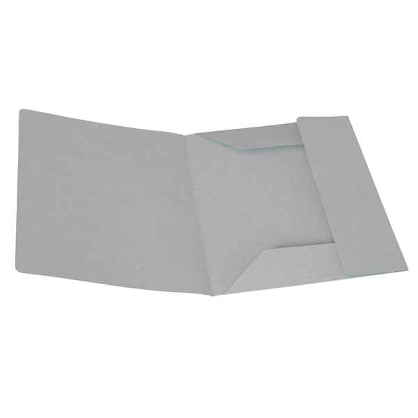 Cartellina 3 lembi - 200 gr - 25 x 33 cm - cartoncino manilla - grigio - Cartotecnica del Garda - conf. 50 pezzi