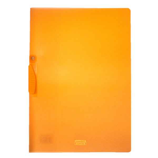 Cartellina con molla Clipper - A4 - PP - trasparente arancio - Fellowes