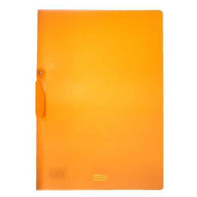 Cartellina con molla Clipper - A4 - PP - trasparente arancio - Fellowes
