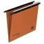 Cartella sospesa Cartesio - cassetto - interasse 38 cm - fondo V - 36 x 25 cm - arancio - Bertesi