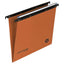 Cartella sospesa Cartesio - cassetto - interasse 39 cm - fondo V - 37 x 25 cm - arancio - Bertesi