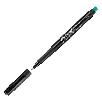Pennarello Multimark universale permanente con gomma - punta fine 0,6mm - nero - Faber-Castell