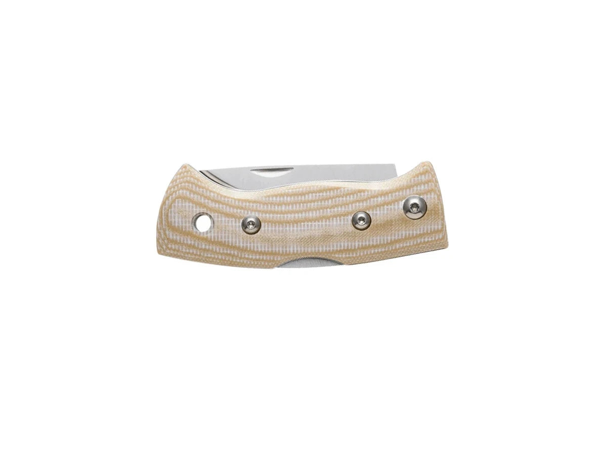 Helle BERGET 763 Beige Canvas Micarta