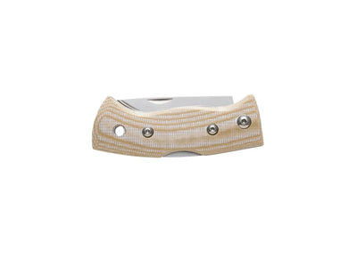 Helle BERGET 763 Beige Canvas Micarta