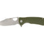 Honey Badger Clip Point Large FRN verde HB4065, lama 8Cr13MoV falso filo Bowie