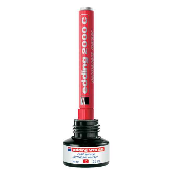 Marcatore permanente 2000C - punta conica - da 1,5 a 3 mm - nero  - Edding