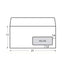 Busta Super Strip - con finestra - 11 x 23 cm - 90 gr - bianco - Blasetti - conf. 500 pezzi