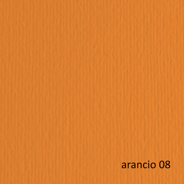 Cartoncino Elle Erre - 50 x 70 cm - 220 gr - arancio 108 - Fabriano - blister 20 fogli