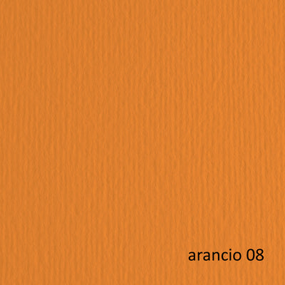 Cartoncino Elle Erre - 50 x 70 cm - 220 gr - arancio 108 - Fabriano - blister 20 fogli