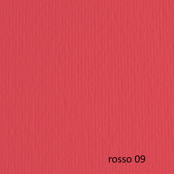 Cartoncino Elle Erre - 50 x 70 cm - 220 gr - rosso 109 - Fabriano - blister 20 fogli