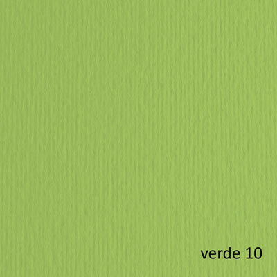 Cartoncino Elle Erre - 50 x 70 cm - 220 gr - verde pisello 110 - Fabriano - blister 20 fogli