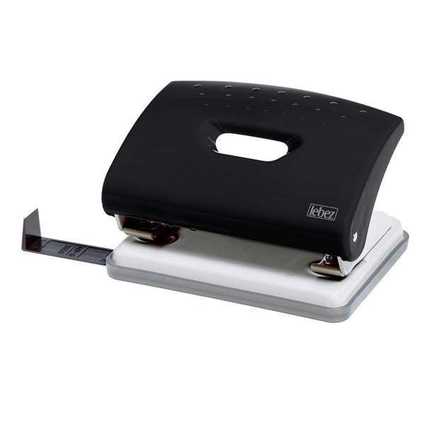 Perforatore 1270 - max 16 fogli - 2 fori - passo 8 cm - colori assortiti - Lebez