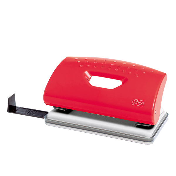 Perforatore 1260 - max 10 fogli - 2 fori - passo 8 cm - colori assortiti - Lebez