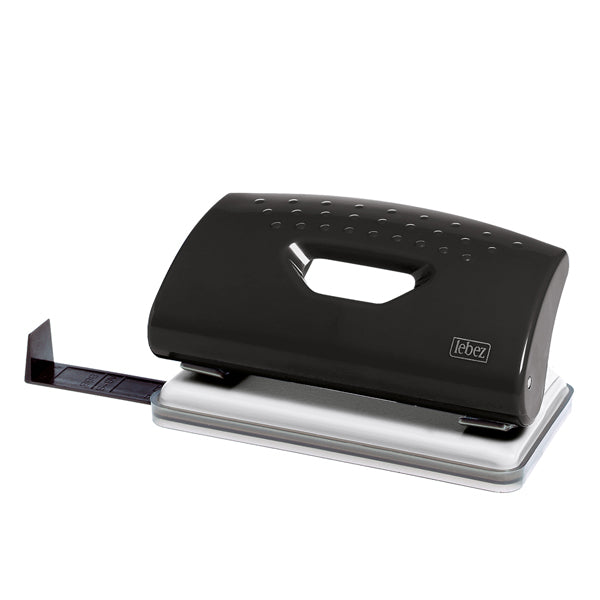 Perforatore 1260 - max 10 fogli - 2 fori - passo 8 cm - colori assortiti - Lebez