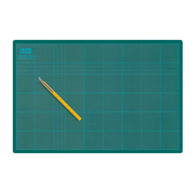 Piano da lavoro antitaglio Lebez 45x30cm triplo strato doppia superficie griglia stampata