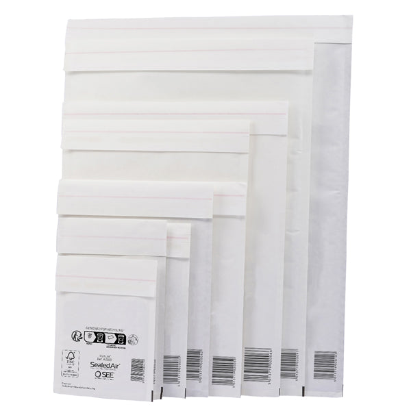 Busta imbottita Mail Lite - J (30 x 44 cm) - bianco - Sealed Air - conf. 10 pezzi