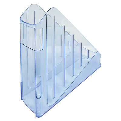 Portariviste Classic - 29,5 x 27 cm - dorso 7,5 cm - azzurro trasparente - Arda