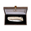 Muela FOLDING MICARTA WHITE DAMASCUS BX-9W.DX