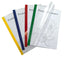 Cartellina per rilegatura Poli 200 - A4 - PP - trasparente buccia - dorso rosso - Sei Rota - conf. 10 pezzi