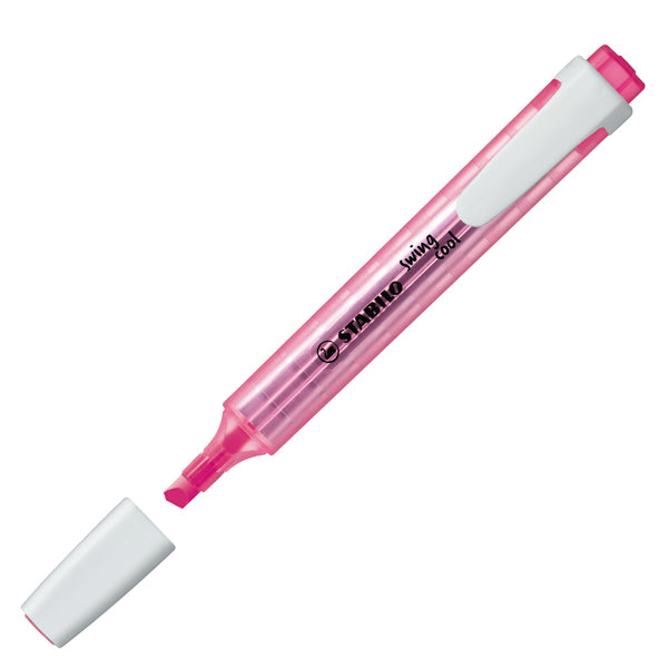 Evidenziatore Swing Cool - punta a scalpello - tratto 1 - 4 mm - rosa - Stabilo