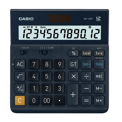 Calcolatrice da tavolo DH-12ET - 12 cifre - blu - Casio