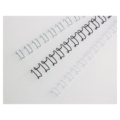 Dorsi spirale IbiWire - metallo - 21 anelli - 6 mm - argento - GBC - scatola 100 pezzi