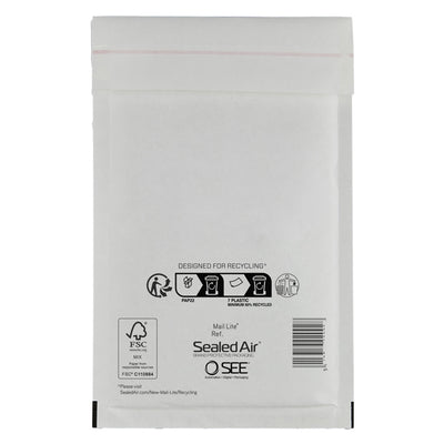 Busta imbottita Mail Lite - G (24 x 33 cm) - bianco - Sealed Air - conf. 10 pezzi