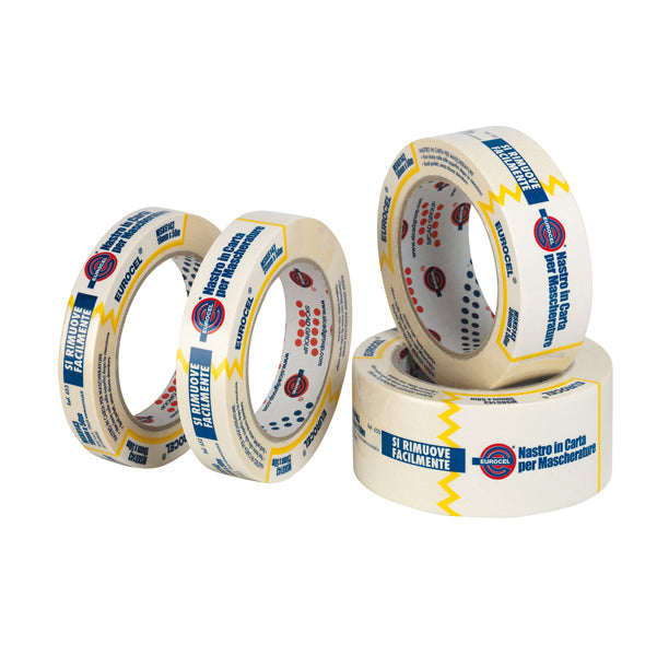 Nastro adesivo MSK 6143 - 30 mm x 50 m - carta - beige - Eurocel