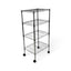 Metallika Scaffale Modulare in Acciaio Cromato 60 × 35 × H 122 cm, 4 Ripiani