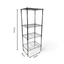Metallika Scaffale Modulare in Acciaio Cromato 60 × 35 × H 152 cm, 4 Ripiani