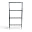 Metallika Scaffale Modulare in Acciaio Cromato 75 × 35 × H 152 cm, 4 Ripiani