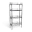Metallika Scaffale Modulare in Acciaio Cromato 75 × 35 × H 152 cm, 4 Ripiani