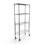Metallika Scaffale Modulare in Acciaio Cromato 90 × 35 × H 152 cm, 4 Ripiani