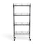 Metallika Scaffale Modulare in Acciaio Cromato 75 × 35 × H 152 cm, 4 Ripiani