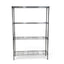 Metallika Scaffale Modulare in Acciaio Cromato 122 × 35 × H 152 cm, 4 Ripiani