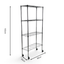 Metallika Scaffale Modulare in Acciaio Cromato 90 × 35 × H 152 cm, 4 Ripiani