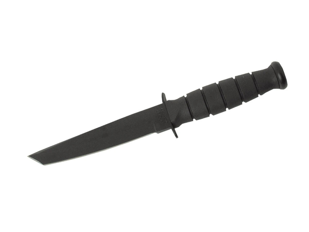 Ka-Bar Short Tanto 1254 Plain lama tanto 1095 Cro-Van nera manico Kraton G fodero hard plastic MOLLE - vista principale
