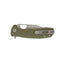 Honey Badger Clip Point Large HB4065 verde, dettaglio manico FRN e flipper