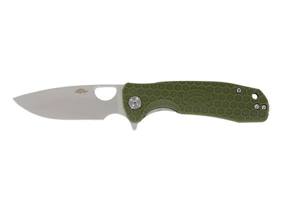 Honey Badger Drop Point Large FRN verde HB1003, lama 8Cr13MoV 9,2 cm flipper