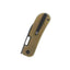 Dettaglio lama 14C28N black QSP Variant PE titanio bronzeo 113 g liner lock