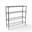 Metallika Scaffale Modulare in Acciaio Cromato 122 × 35 × H 122 cm, 4 Ripiani
