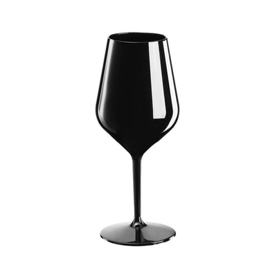 Goldplast Wine Cocktail Set 6 Calici Neri in Tritan Infrangibili da 470 ml