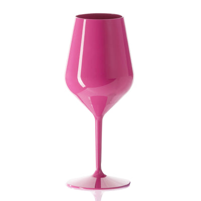 Goldplast Wine Cocktail Set 6 Calici Fucsia in Tritan Infrangibili da 470 ml