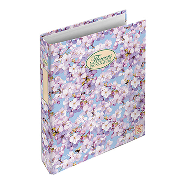 Raccoglitore Nature Flowers - A4 - cm 4 anelli da 30mm - dorso 4 cm - Pigna