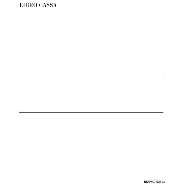 Libro cassa - 31 x 24,5cm - 100 fogli - Edipro
