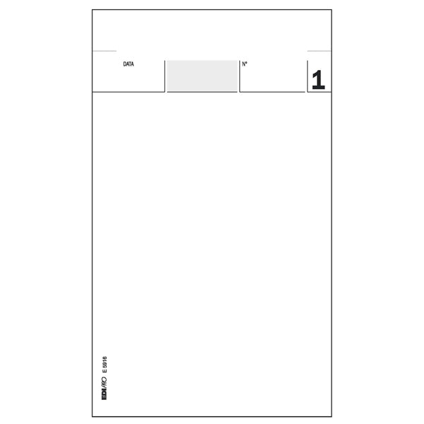 Blocco comande - 25/25/25 fogli autoricalcanti - 17 x 9,9cm - Edipro