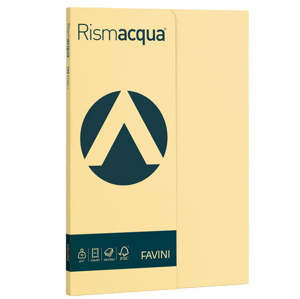 Carta Rismacqua Small - A4 - 90 gr - camoscio 02 - Favini - conf. 100 fogli