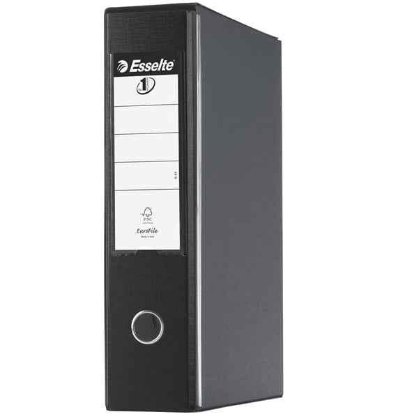 Registratore Eurofile G55 - dorso 8 cm - protocollo 23 x 33 cm - nero - Esselte