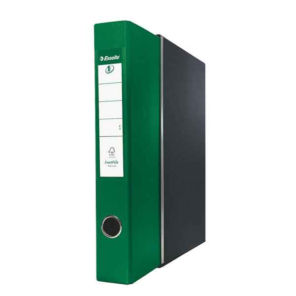 Registratore Eurofile G54 - dorso 5 cm - protocollo 23 x 33 cm - verde - Esselte