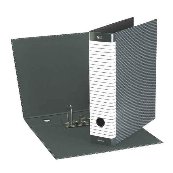 Registratore Delso Line G15 - dorso 8 cm - protocollo 23 x 33 cm - grigio - Esselte